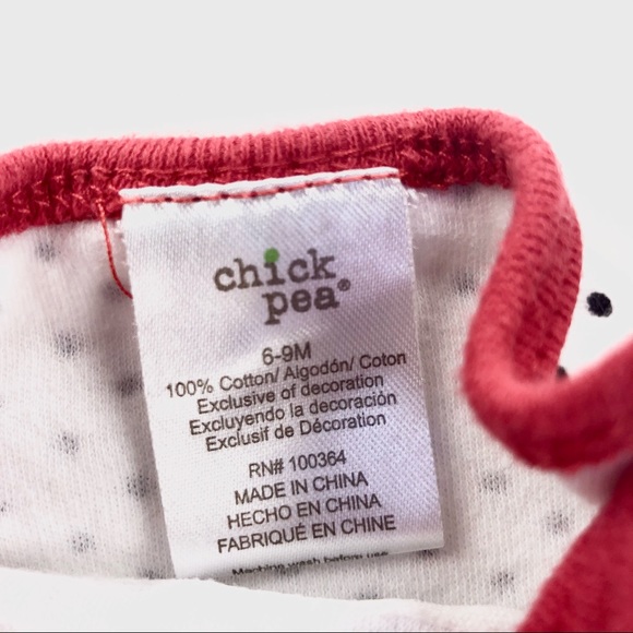 Chickpea “ladybug” polka dot onesie - Picture 4 of 4